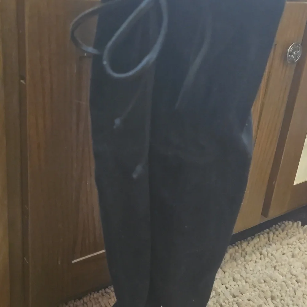 New A New Day Over The Knee Women's Size 5 1/2 Black Pull On Suede Boots 2